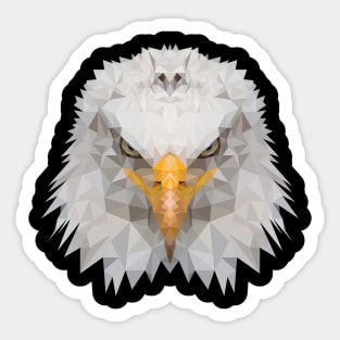 Low Poly Eagle Wild Animal Sticker